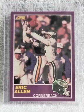 5/$20 Mint 1989 Score Eric Allen NFL Supplemental Rookie Card 380S!!